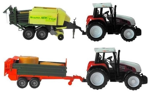 Ogromny traktor z maszyną 3modele ruchome elementy