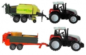 Ogromny traktor z maszyną 3modele ruchome elementy