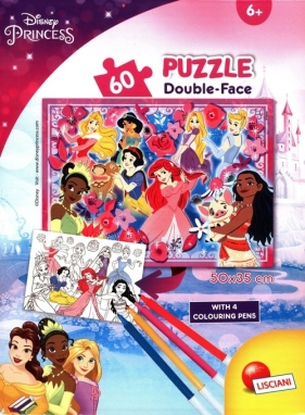 Puzzle mini w tubie 60 elementów Księżniczki