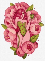 Malowanie po numerach - Delikatność wiosny 30x40cm