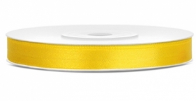 Tasiemka dwustronna żółta 6mm/25m