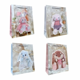 Torebka prezentowa dziecięca M Pluszak mix