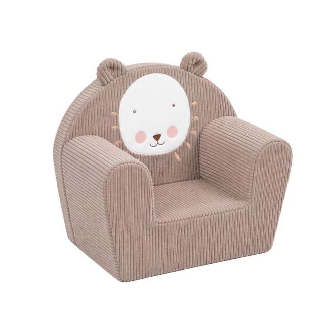 Fotel dziecięcy sztruksowy New Baby Lew