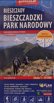 Mapa tur. - Bieszczadzki Park Narodowy laminowana - Opracowanie zbiorowe
