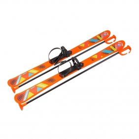 Narty dziecięce 90 cm z kijkami, 1 szt