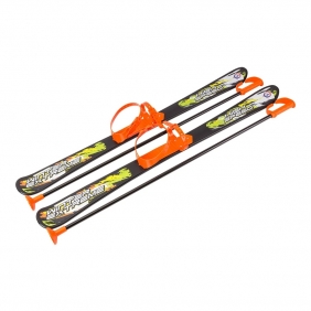 Narty dziecięce 90 cm z kijkami, 1 szt
