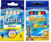 Kreda okrągła biała 6 sztuk