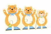 Puzzle dwustronne drewniane Miś