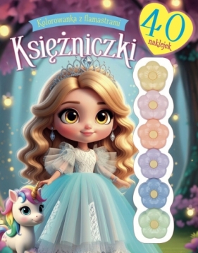 Kolorowanka z flamastrami. Księżniczki - Opracowanie zbiorowe
