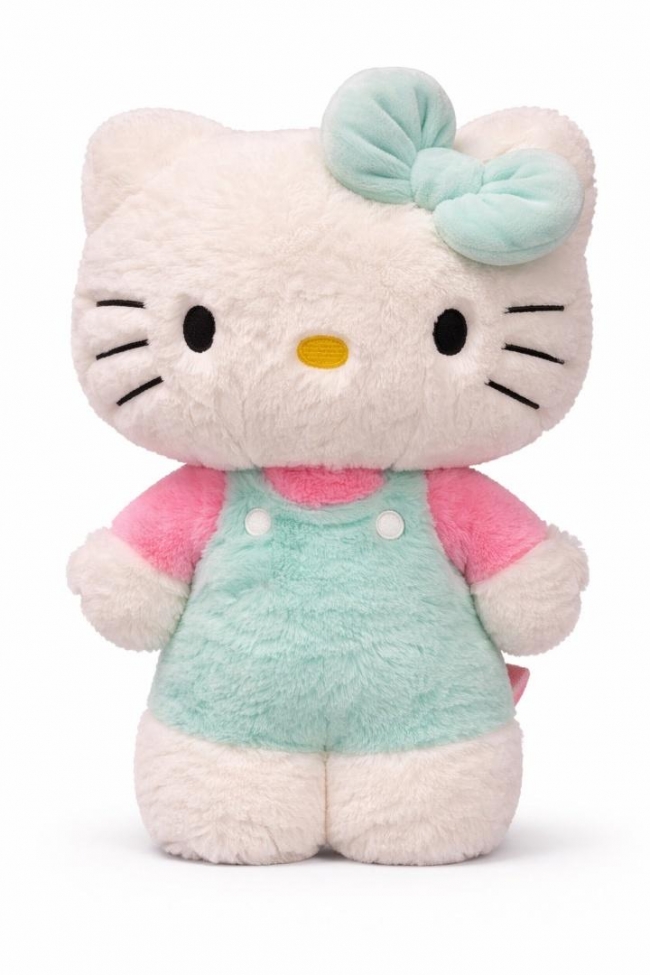 Hello Kitty Fluffy Plusz Zielona 40cm