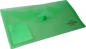 Teczka kopertowa transparentna w prążki DL - zielona (195147)