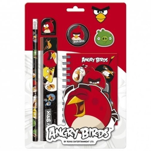 Zestaw 6 przyborów szkolnych Angry Birds