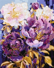 Malowanie po numerach - Kalejdoskop kwiatowy 40x50
