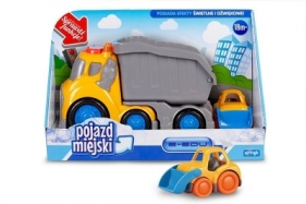 Pojazd miejski - Wywrotka ze spychaczem E-Edu