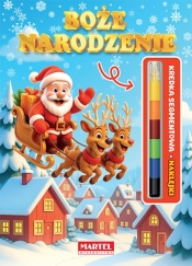 Modułowa kredka. Boże Narodzenie z naklejkami