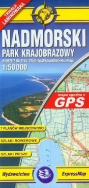 Nadmorski Park Krajobrazowy 1:50 000 Mapa turystyczna laminowana - <br />