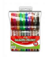Długopis żelowy brokatowy Penmate Kolori 10 kolorów (TT7649)