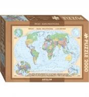 Puzzle 2000: Świat polityczny. Mapa 1:35 000 000