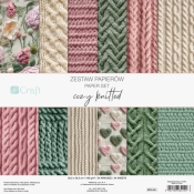 Zestaw papierów cozy knitted 30,5x30,5 24 kartki