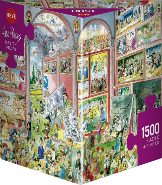 Puzzle 1500 Słynne obrazy i mistrzowie (+plakat)