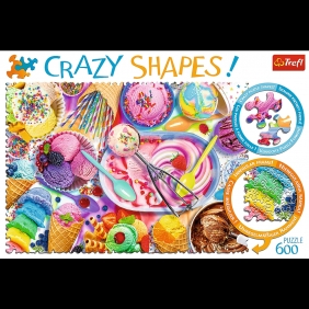 Trefl, Puzzle 600: Crazy Shapes! - Słodkie marzenie (11119)