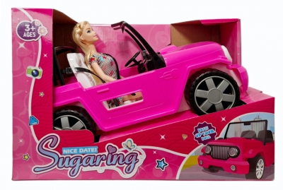 Akcesoria dla lalki auto z lalką