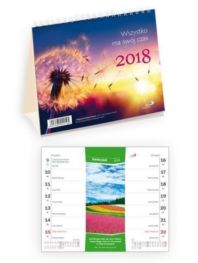 Kalendarz 2018 na biurko - Wszystko ma swój czas