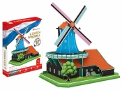 Puzzle 3D: Wiatrak holenderski - zestaw XL (306-20219)