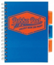 Kołozeszyt Pukka Pad Project Book Neon A5 200k kratka, niebieski