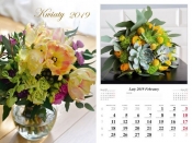 Kalendarz 2019 wieloplanszowy Kwiaty