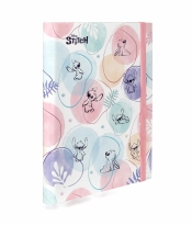 Coolpack, Teczka przestrzenna tekturowa A4 z gumką Disney Fashion - Stitch pastel (75194PTR)