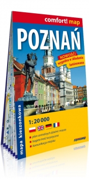 Poznań kieszonkowy laminowany plan miasta 1:20 000