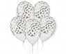  Balony Premium Hel konfetti srebrne 33cm 5szt