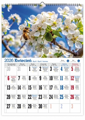 Kalendarz 2026 ścienny A4 - Polskie pejzaże