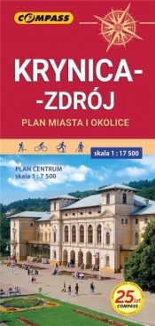 Plan - Krynica-Zdrój i okolice 1:17 500 w.2022 - praca zbiorowa