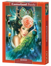 Puzzle Lady with a Peacock 1000 (103195)