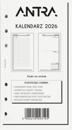 Wkład kalendarzowy 2026 B6 DNS