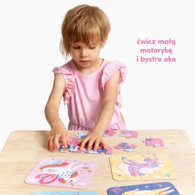 Puzzle - Baśniowe jednorożce