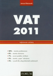 VAT 2011 Najnowsze zmiany - Piotrowski Janusz