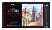 Kredki ołówkowe w metalowym opakowaniu St. Majewski – 40 szt.