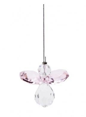 Zawieszka Crystal angel - Rose Quartz