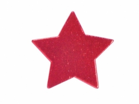 Gwiazda czerwona samoprzylepna 2,5cm 24szt