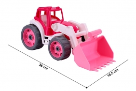 Traktor różowy