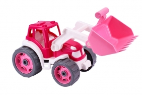 Traktor różowy