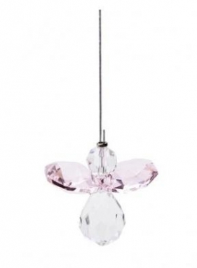 Zawieszka Crystal angel - Rose Quartz