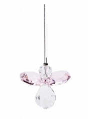 Zawieszka Crystal angel - Rose Quartz
