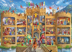 Ravensburger, Puzzle XXL 150: Widok na zamek rycerski (129195)