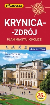 Mapa turystyczna - Krynica Zdrój i okolice w.2022 - praca zbiorowa