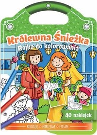 Bajka do kolorowania Królewna Śnieżka