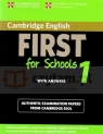 First for Schools 1 SB w/ans Corporate Author Cambridge ESOL